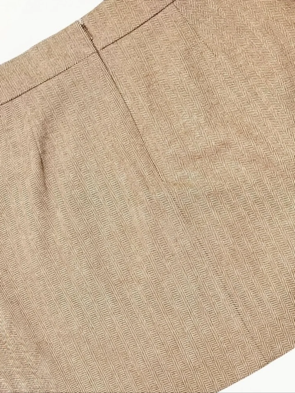 NWT J. Crew Sailor A Line Wool Blend Camel Herringbone Skirt Women's 14 Classic
